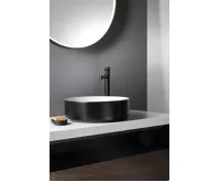 SAPHO FIASTRA keramické umyvadlo na desku, Ø 40cm, černá mat (6)