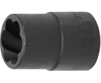 BGS Hlavice nástrčná 1/2" 15 mm, spec. profil pro poškozené matice BGS Hlavice nástrčná 1/2" 15 mm, spec. profil pro poškozené matice