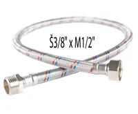 NOVASERVIS Nerezová hadička Š3/8" x M1/2" -80cm - PWS216 NOVASERVIS Nerezová hadička Š3/8" x M1/2" -80cm - PWS216