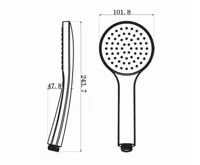 SAPHO Podomítkový sprchový set s termostatickou baterií, box, 2 výstupy, černá mat (6)