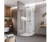 NOVEA sprchový kout, R 550, 90x90x200 cm, pantový, chrom ALU, sklo čiré 6 mm, EC NOVEA sprchový kout, R 550, 90x90x200 cm, pantový, chrom ALU, sklo čiré 6 mm, EC