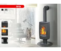 PLAMEN PLAMEN Litinová krbová kamna ARIA - černá (10)