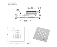 POLYSAN TRENECA vaničkový sifon, průměr 90mm, DN40, krytka béžová mat (5)