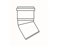 ALMEVA STARR koleno 30° 250mm