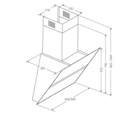 CATA Odsavač par EMPIRE KDp 349060 + DÁLKOVÉ OVLÁDÁNÍ (18)