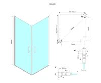 GELCO LORO sprchové dveře jednodílné pro rohový vstup 900mm, čiré sklo (6)