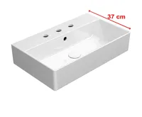 GSI KUBE X keramické umyvadlo 60x37cm, 3 otvory, bílá ExtraGlaze GSI KUBE X keramické umyvadlo 60x37cm, 3 otvory, bílá ExtraGlaze