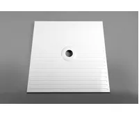 POLYSAN MIRAI sprchová vanička z litého mramoru, čtverec 80x80x1,8cm, bílá (8)
