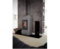 HS Flamingo Krbová kamna AQUAFLAM ® 7 s výměníkem - šedá, manuální regulace (19)