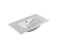 Opto, koupelnová skříňka s keramickým umyvadlem, bílá, 2 zásuvky, 810x580x458 mm (2)