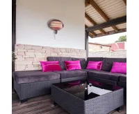 Ohřívač terasy | 2000 W | 3 Nastavení Teploty | Na zeď | IP34 | Černá (7)