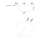 NOFER Zápustné umyvadlo nerezové, průměr 305 mm (5)