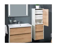 Opto, koupelnová skříňka, bílá, 2 zásuvky, 810x580x458 mm (4)