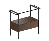 GSI PURA konstrukce pod umyvadlo 82,6x46cm, černá mat/ořech (3)