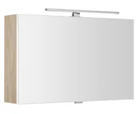 SAPHO CLOE galerka s LED osvětlením 80x50x18cm, jilm bardini SAPHO CLOE galerka s LED osvětlením 80x50x18cm, jilm bardini