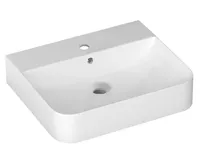 ISVEA SOTT AQUA keramické umyvadlo závěsné/na desku, 61x50cm, bílá ISVEA SOTT AQUA keramické umyvadlo závěsné/na desku, 61x50cm, bílá