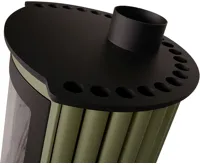 HS Flamingo Krbová kamna MASTERFLAMME ® Piccolo II, olivová (11)