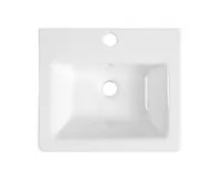 SAPHO CITY keramické umyvadlo hranaté 40x35cm, bílá (1)