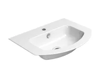 GSI PURA keramické umyvadlo Slim oblé 62x48cm, bílá ExtraGlaze GSI PURA keramické umyvadlo Slim oblé 62x48cm, bílá ExtraGlaze