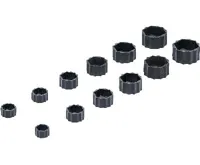 BGS Sada demontážních krytek pro poškozené šrouby a matice se šestihrannou hlavou, 12dílná (1)