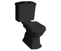 KERASAN RETRO WC kombi, spodní odpad, černá-chrom