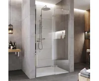 NOVEA Sprchové dveře, 100x200 cm, chrom ALU, sklo Čiré, pravé provedení