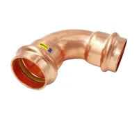 CU lisovací koleno 90° 9002 - 15 - pro topení i rozvod plynu F/F CU lisovací koleno 90° 9002 - 15 - pro topení i rozvod plynu F/F