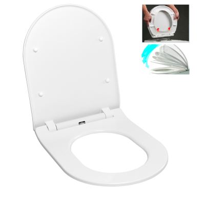 WC sedátko Softclose Slim, Duroplast pro VITRA S50