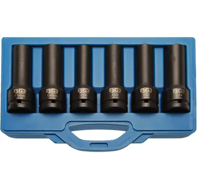 BGS Hlavice nástrčné  silové E-profil, dvanáctihranné, 20 mm (3/4"), 6dílná