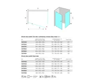 LIMA Sprchový kout, obdélník, 100x80 cm, chrom ALU, sklo Point (5)