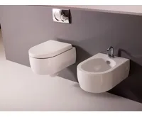 KERASAN FLO bidet závěsný 36,5x50cm, bílá (4)