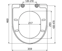 ALCAPLAST WC sedátko Softclose, Click systém, Duroplast A67 (1)