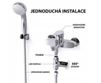 HomeLife Digitální průtokový teploměr ThermoLED DH-13 (2)