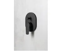 AQUALINE LOTTA podomítková sprchová baterie, 2 výstupy, černá mat (4)