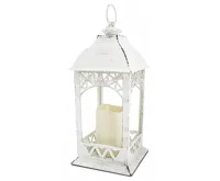 HomeLife LED lucerna dekorační, bílá ZK6119