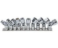BGS Hlavice zástrčné 3/8" kloubové, 10-19mm, 6-ti hranné