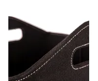 HS Flamingo Koš na dřevo plstěný, černý (2)