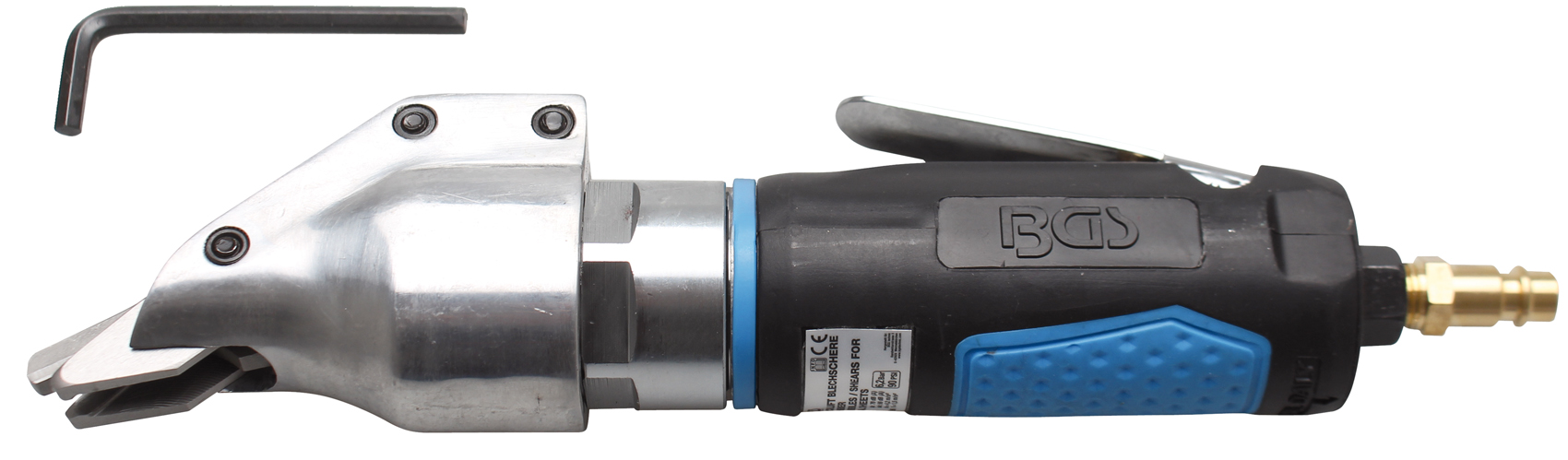 Bgs prostřihovač plechu pneumatický 1,2 mm, 6,2 bar, 113 l/min