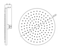 SAPHO Hlavová sprcha, průměr 305mm, ABS/chrom (7)