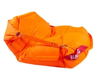 Sedací pytel 189x140 comfort s popruhy fluo orange