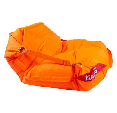 Sedací pytel 189x140 comfort s popruhy fluo orange
