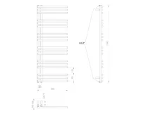 AQUALINE POSEIDON otopné těleso 450x1140mm, bílá (7)