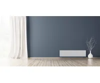 Elsymco NOEMI nástěnné otopné těleso 130 cm, kámen s dubovou mřížkou (2)