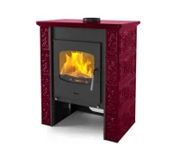 HS Flamingo Kachlová kamna FLAMINGO ® BALI, kachle bordo