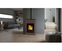HS Flamingo Krbová kamna AQUAFLAM VARIO ® SAPORO 11/5kW hnědá - sametová, elektronická regulace (12)