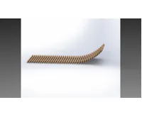 BOKI PML mřížka 170mm / 900mm, Dub (bez povrchové úpravy) - elox světný bronz (1)