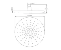 SAPHO Hlavová sprcha, průměr 230mm, chrom (5)