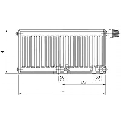 Radiátor VKM8 22-600/1100 - Radik Korado