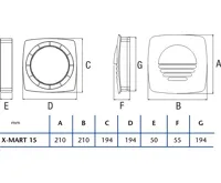 CATA Souprava pro montáž ventilátoru X-MART-15 do okna