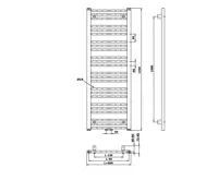 BRUCKNER ALBRECHT otopné těleso 600x1250 mm, středové připojení, bílá (4)